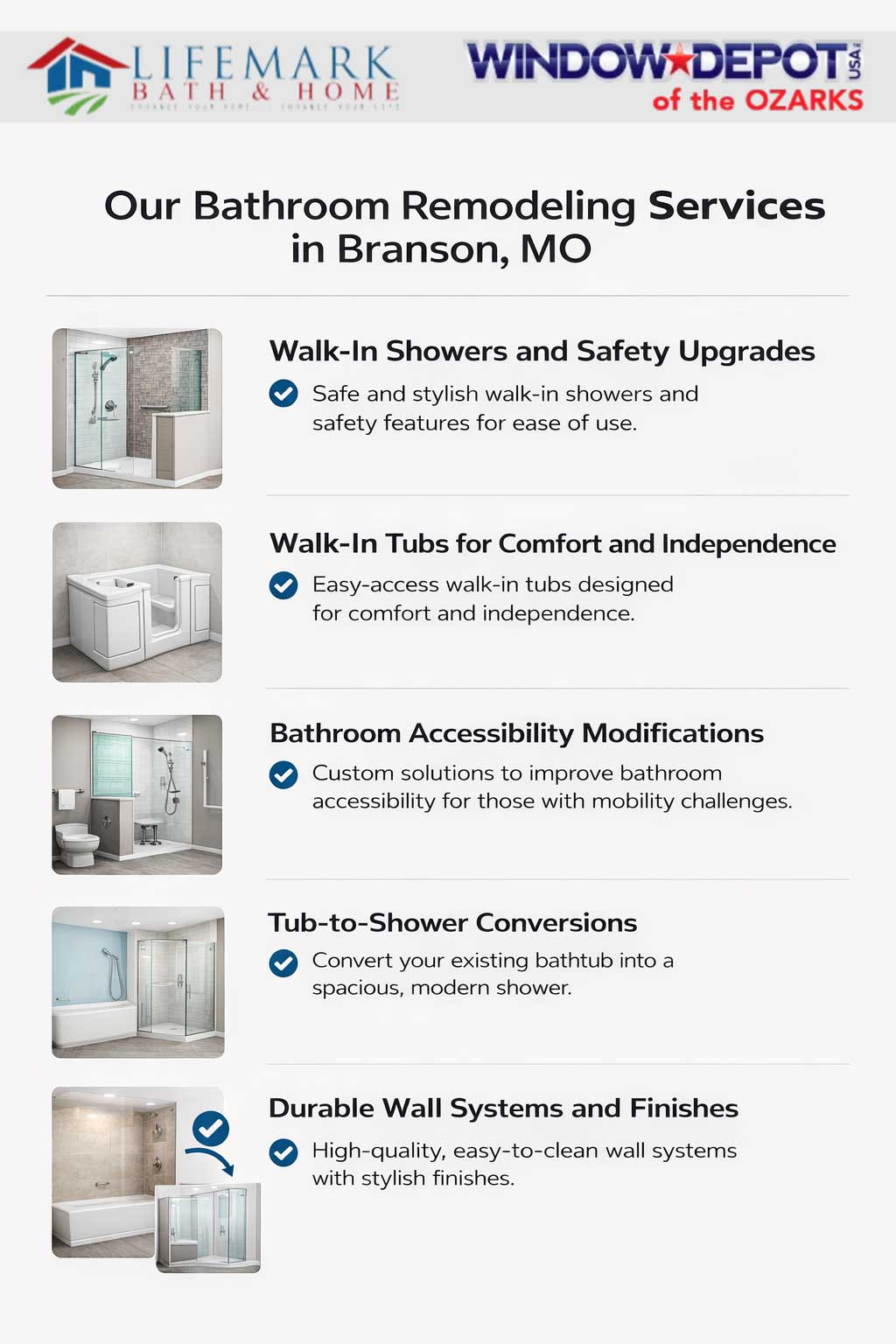 Our Bathroom Remodeling Services in Branson, MO