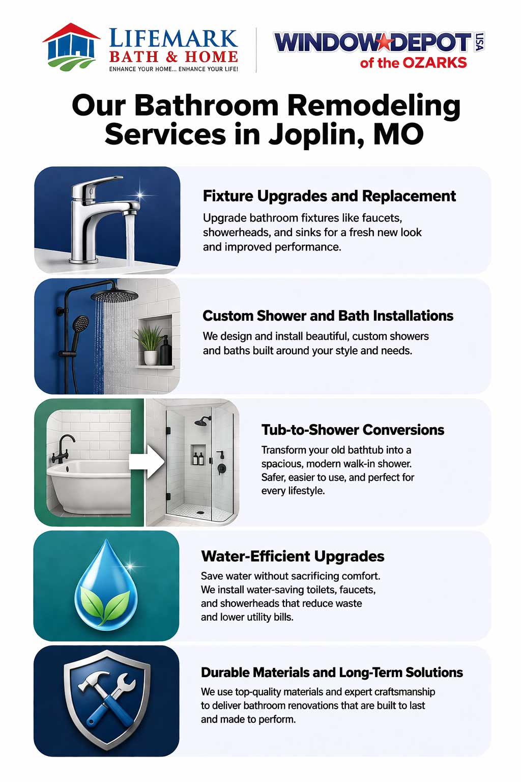 Our Bathroom Remodeling Services in Joplin, MO
